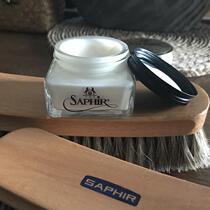  French Saphir Safiya Black gold moisturizing cream Reno Glossy leather leather shoes Shoe polish Bag care shoe milk