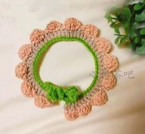 Minimalist lace Pet Item Ring Crochet Illustration of Decorative Hook Textured Wool Thread Weaving Handmade Diy Picture Tutorial New