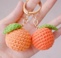 Small Grapefruit Key Buckle Crochet Needle Figure Decontrol Pendant Crochet Wool Thread Woven Handmade Diy Picture Tutorial New Recommendation