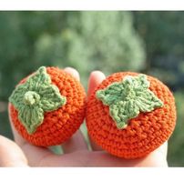 Persimmon Crochet Hook Needle Diagrams Decontrol Fruits Crochet Drawings Wool Thread Woven Handmade Diy Picture Tutorial New Recommendation