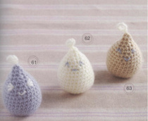 Cute small water drop pendant crochet diagram drawing wool knitting hand DIY Picture tutorial recommended new