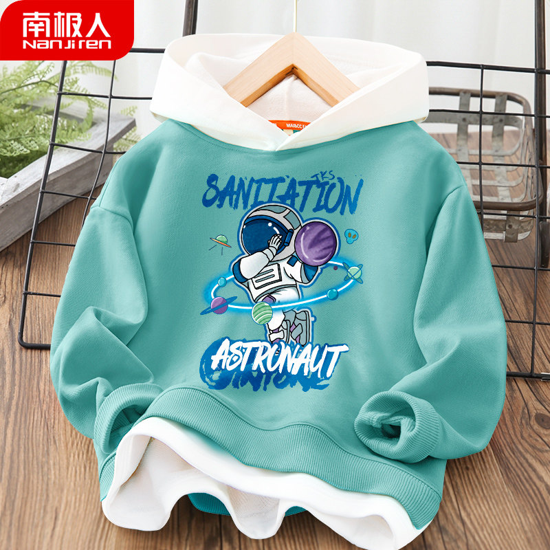 Boy's spring clothing sweatshirt Spring-autumn-style blouses Blouse Astronauts Children Coats Spring 12 To 15 Year Old Boys' Clothes