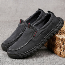 Old Beijing cloth shoes men Spring and Autumn a pedal soft anti-slip tpr middle-aged and elderly father casual shoes mens shoes