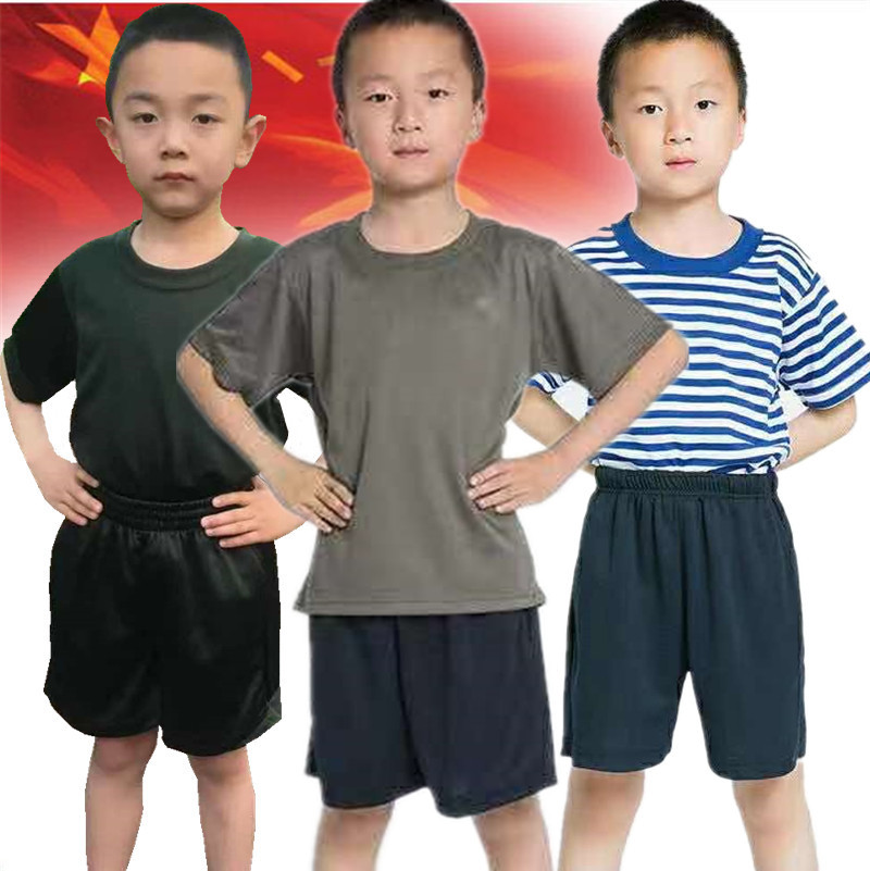 Children's Soul Shirts Parent-child Suit Performance Training Uniform Summer Camp Military Training Wear Outdoor Land Expansion Physical Clothing