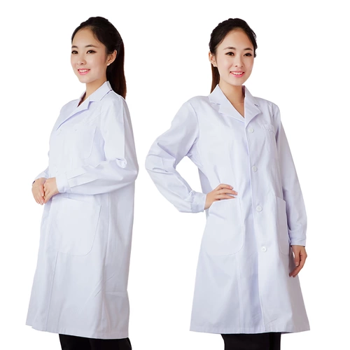 Униформа врача, демисезонный белый халат для работы
