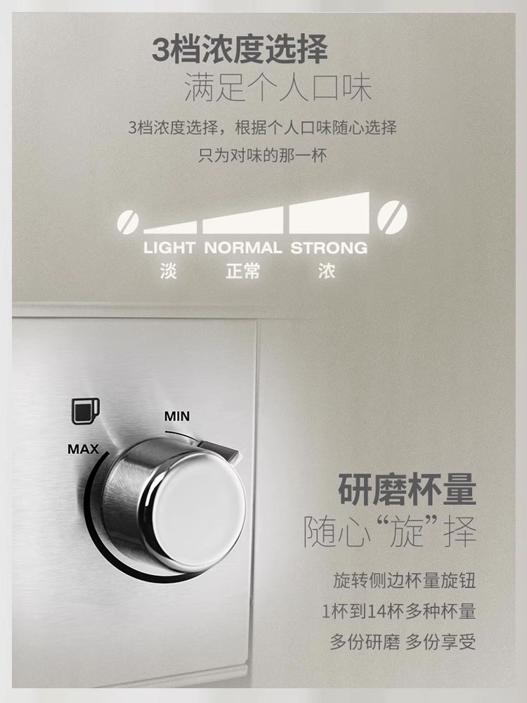 Delonghi Kg521 Household Electric Coffee Grinder Coffee Bean Grinder for Grinding Coffee Powder