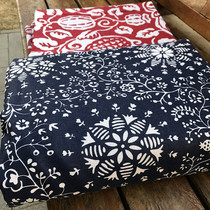 Vintage Chinese style blue and white porcelain pure cotton thickened canvas four seasons cloth Sofa fabric tablecloth curtain fabric