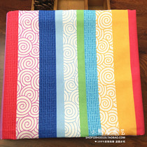 Quality pure cotton thickened old coarse cloth Single double bed Single Dormitory Single Quilt Cover Canvas to enlarge Kang Mono Colored Stripes