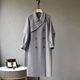 Winter 100% pure wool woolen coat Korean style double-breasted belted long double-sided woolen coat for women on sale