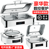 New CNC buffet insulation furnace electric heating buffet furnace stainless steel hydraulic Buffy furnace hotel breakfast furnace