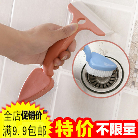 Multifunctional Bathroom Tile Cleaning Gap Brushed Glass Scraping Wall Cleaning Brushed Dressing Room Decontamination Brushed Floor Brush
