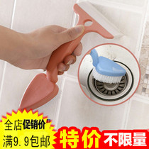 Multifunctional bathroom tile cleaning gap brush glass scraping wall cleaning brush toilet toilet decontamination brush floor brush