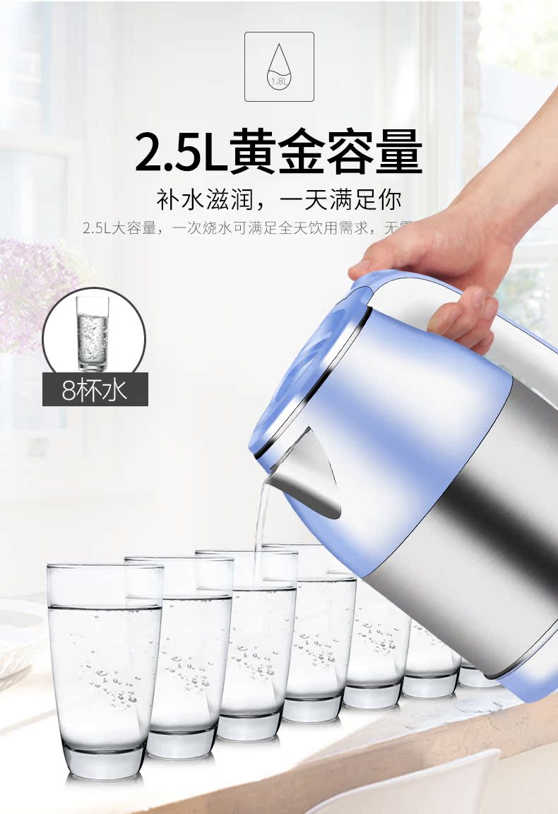 ấm đun nước bếp từ Nananch 1500W304 thép không gỉ điện dung lượng lớn ấm đun nước tự động tắt ấm đun sôi nhà nhanh nồi - ấm đun nước điện siêu nấu thuốc