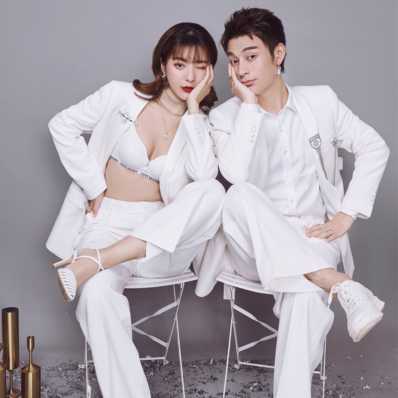 Ảnh Couple Nghệ thuật Nhiếp ảnh Ảnh thời trang nữ hoàng Fan Lữ đoàn bắn siêu Cảng cháy Nhãn hiệu thời trang Set