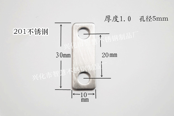 Stainless steel connecting piece Thickened right angle code Table and chair one-word fixings Furniture accessories stamping can be customized