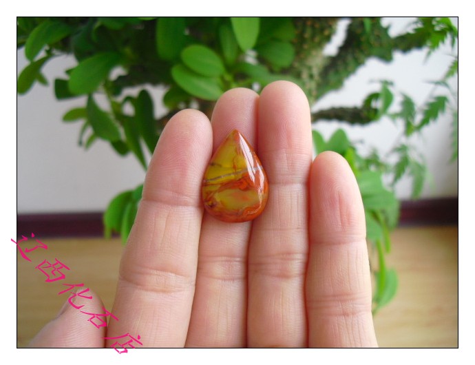 Liao Xi Chaoyang Natural Fossil Chiishi Tourist Stone Warrior National Red Onyx Manau Boutique Item pendant 2569
