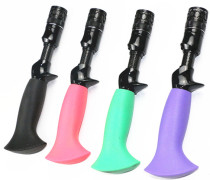 DIY Mouth pole bend handle trout pole color handle plus gun handle segmented wheel seat set retro Luya pole handle