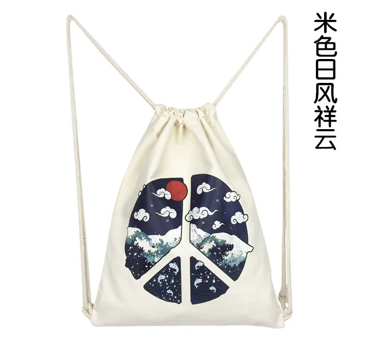 Túi vải sinh viên DrawString ba lô nữ Nhật Bản chùm ba lô phim hoạt hình anime mèo Hàn Quốc phong cách Harajuku balo cho bé