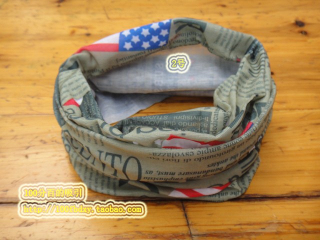 Variety magic headscarf can be used as a fishing face. Sunscreen Turban Head belt