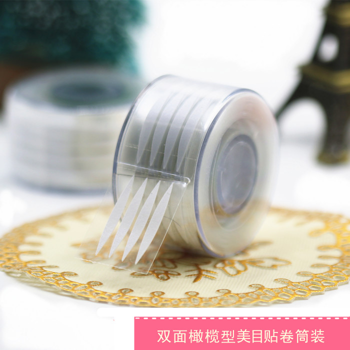Olive double eyelid tape Roll-mounted eye corner double-sided beautiful eye tape Natural invisible big eye 300 times Roll-mounted