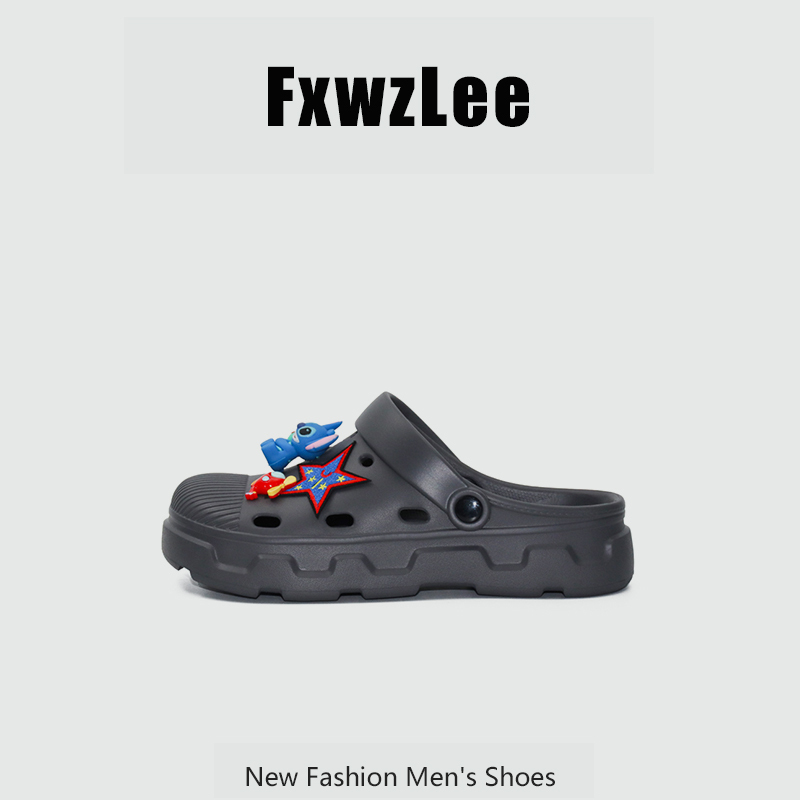 【Cartoon Stitch】Fxwzlee2026 Roaming Clogs Outdoor Wear Closed-Toe Trendy Brand Slippers Unisex