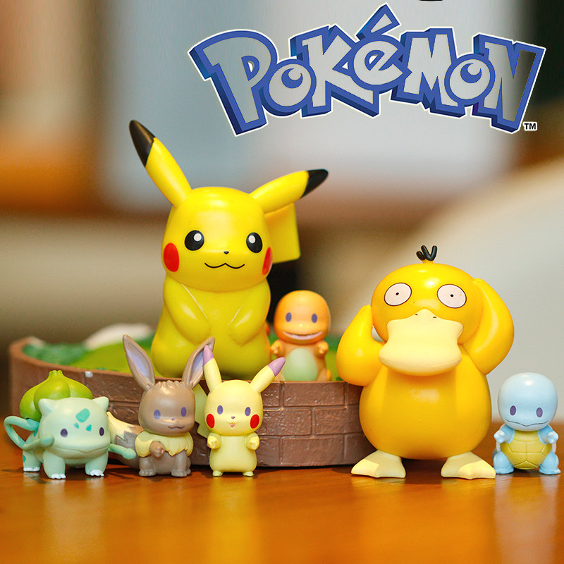 Pokémon Pikachu Model Decoration Doll Creative Cute Birthday Cake Decorative Products Micro Landscape