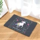 Bắc Âu INS Unicorn flannel cửa mat thảm mat nước hấp thụ cửa mat phòng tắm nhà bếp chăn thảm trải phòng ngủ