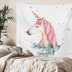 INS Bắc Âu Unicorn Net Red Wall Trang trí tấm thảm Đầu giường Phòng ngủ Nền vải Khăn trải bàn Vách ngăn thảm treo tường cute Tapestry