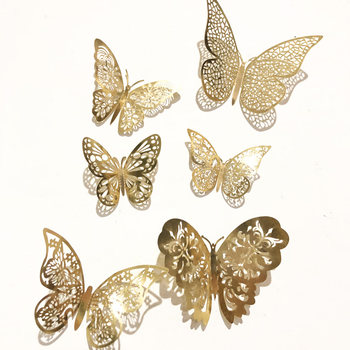 Ins balloon gold sequin butterfly opening layout
