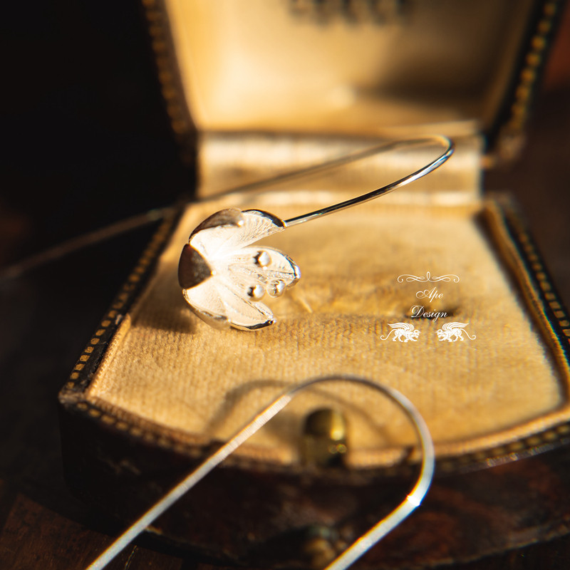 {Six flowers} earrings earrings earrings 925 silver