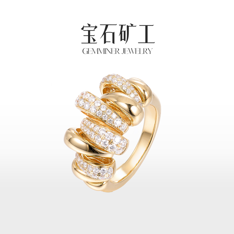Gemstone Miner 18K Gold Natural Diamond Ring Designer Ring Diamond Ring for Women Gemstone Miner 18K Gold Natural Diamond Ring Designer Ring Diamond Ring for Women