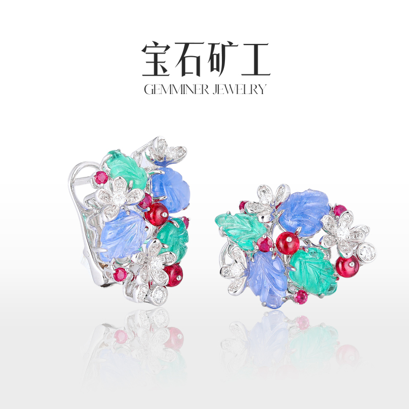 In Stock Again: Gem Miner Fruit Tips 18K Gold Colorful Gemstone Ring, Earrings, Bracelet