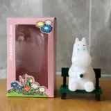 Starbucks Mumin Cothoperation Moomin Night Light Silicone Touch Doll Catting Light теплое желтое световое украшение