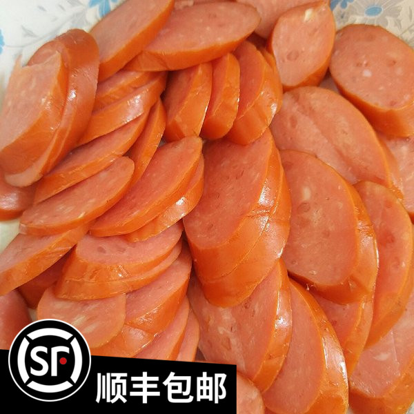 Tianjin special New Year goods Guoshun Yingbin dried garlic sausage garlic ham 350g vacuum packaging