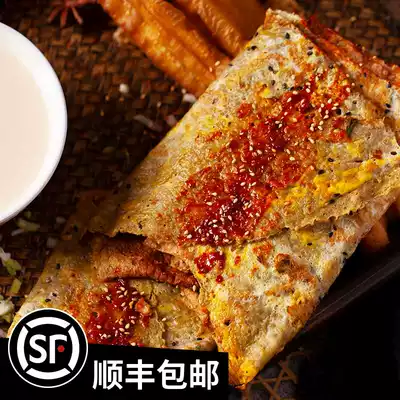 Tianjin specialty halal mung bean noodles pancakes fruit grate vacuum packaging shake sound Net red snacks early home flavor