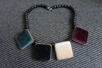 Zircon crystal jewelry multi-element combination petal square necklace real shot special offer YY 479