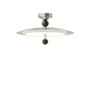 French-Style Cream Ceiling Light for Bedroom, Creative and Unique Room Ceiling Light for Master Bedroom, Mid-Century Style Eye-Protecting Study Ufo Light