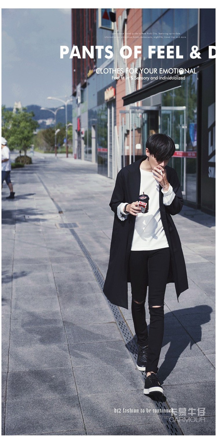 Jeans pour adolescent pieds Slim pour printemps - Ref 1470138 Image 12