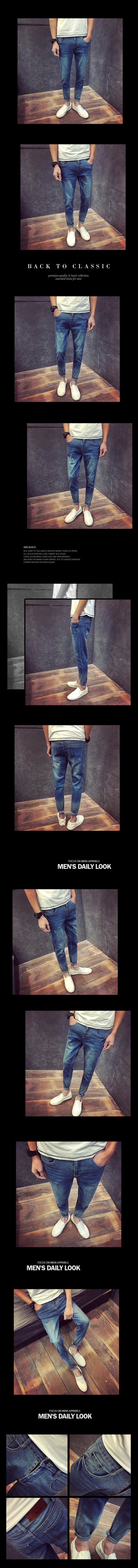Jeans pour adolescent pieds Slim pour été - Ref 1465188 Image 19