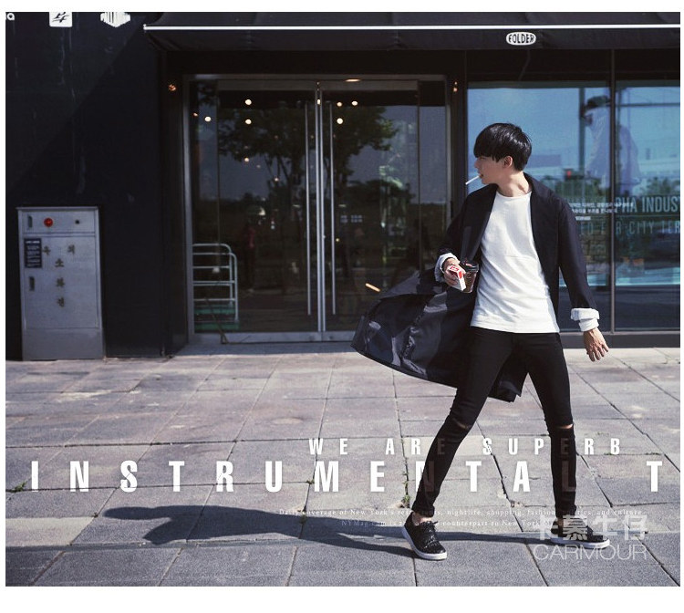 Jeans pour adolescent pieds Slim pour printemps - Ref 1470138 Image 11