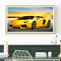 Cross Stitch 2021 New Sports Car Full Drill Living-room Ferrari Diamond Painting 5D Cartoon Children Boy Point Sticker Car