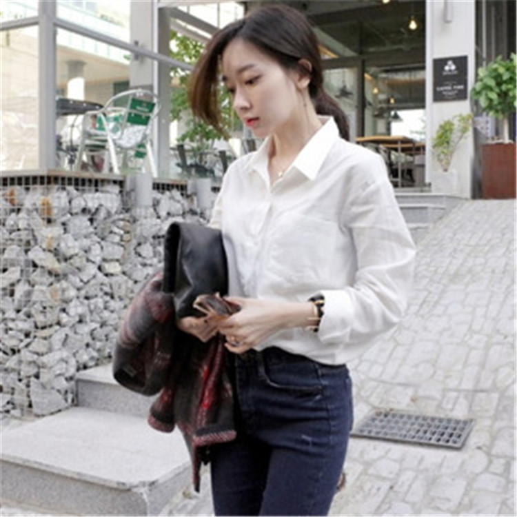 Exclusive for Petite Women: 100% Pure Cotton Textured Shirt, White Professional Casual Shirt for Layering