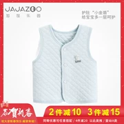 Jajazoo vest bé mùa thu và cotton mùa đông dày 3 lớp vest 0-1-3 tuổi 2 nam nữ vest ấm cho bé