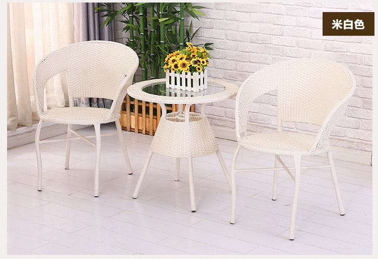 Wicker ghế ba mảnh bàn ban công và ghế đặc biệt cung cấp giải trí ngoài trời đồ nội thất sân vườn phòng khách bàn cà phê năm bộ kết hợp ghế - Bàn ghế ngoài trời / sân