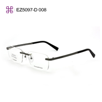 Send lenses Zegna Genia glasses frame frameless glasses male myopia frame with glasses optical glasses EZ5097