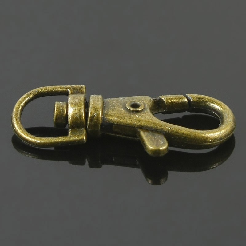 Metal small key buckle retro bronze dog Keys Hang Button hanging button Buttons Accessories Small Buckle
