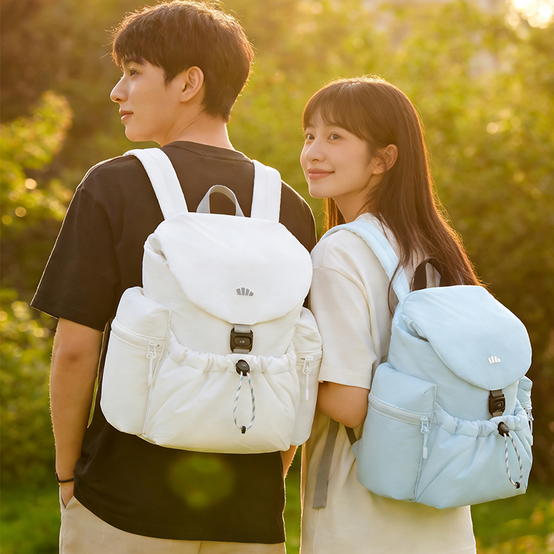 Jiaoxia Puff Backpack Lc005 Men's and Women's Mountaineering Backpack 2026 New Commuting Lightweight Large Capacity School Bag