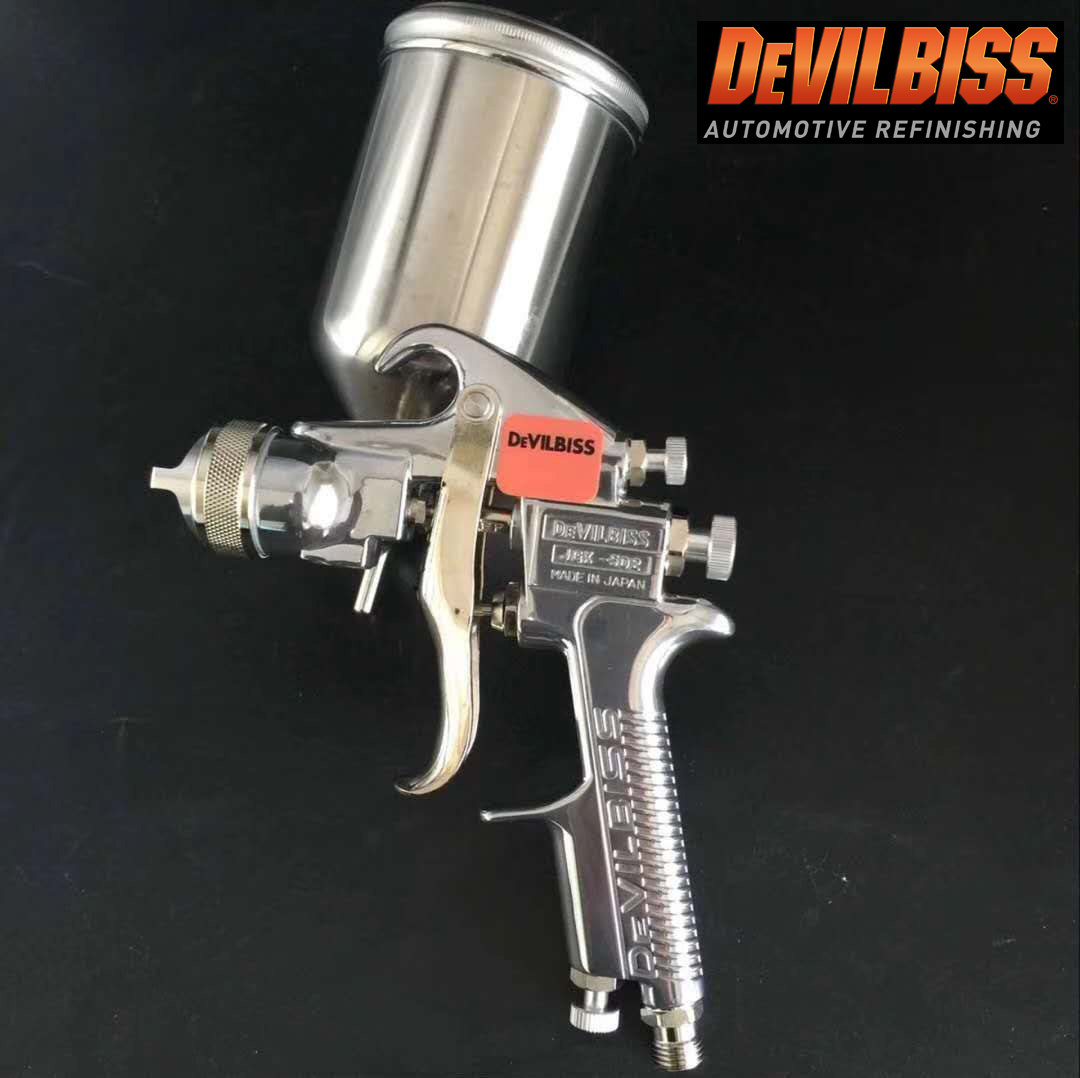 Import Davibes 502 spray guns car paint Twitting spray gun face lacquered pneumatically high atomization side up and down pots