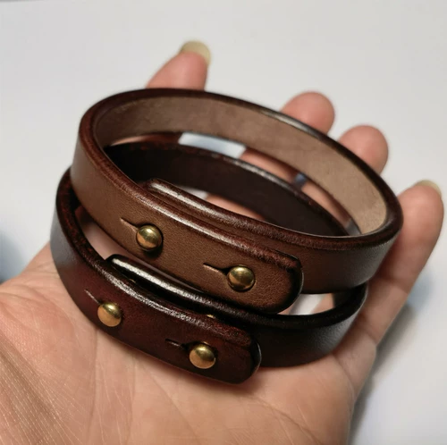 Кожаный браслет ручной работы для влюбленных, из натуральной кожи, в стиле панк, подарок на день рождения