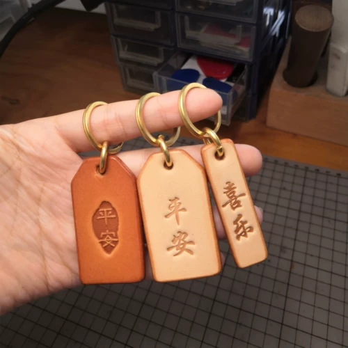 Кожаная подвеска, латунная сумка, брелок, защитный защитный амулет, телефон, из натуральной кожи